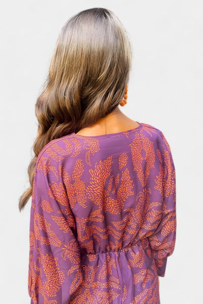 Ema Maxi Haljina s V Izrezom i Prednjim Čvorom