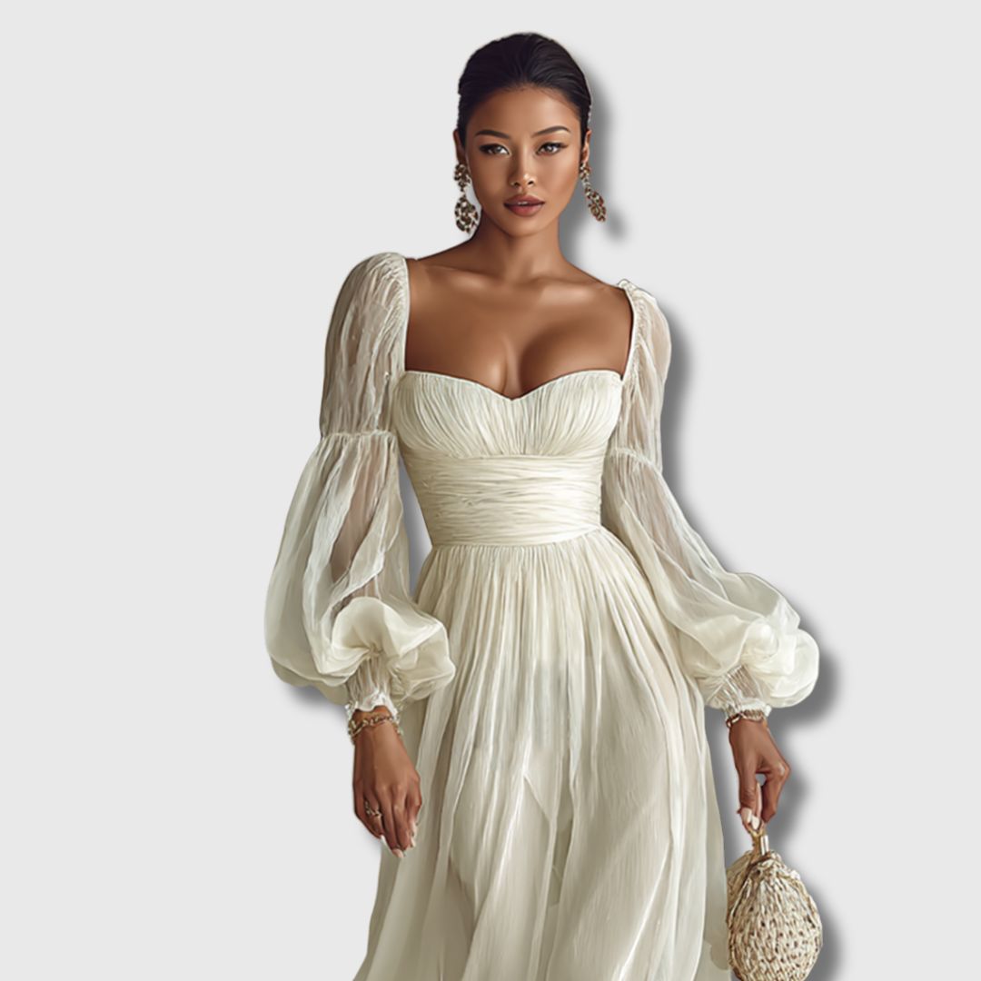 Danijela – Elegantna Haljina s Kvadratnim Izrezom