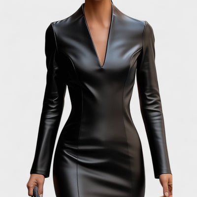 Lada - Uska haljina od umjetne kože